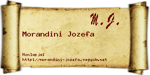 Morandini Jozefa névjegykártya